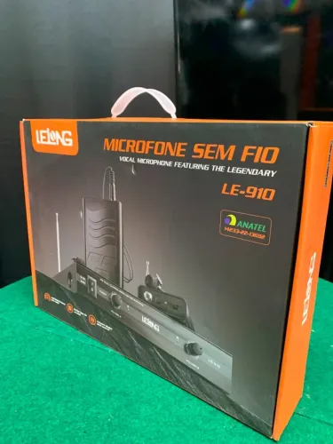 Kit Microfone Vhf Sem Fio Auricular Cabeça Headset Lapela Lelong