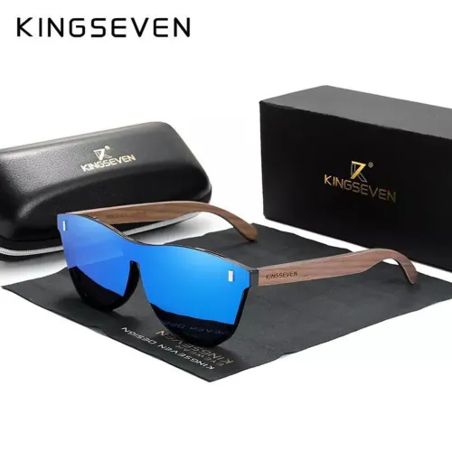 Óculos De Sol Polarizados UV400 Azul Kingseven (Original e Lacrado) unisex