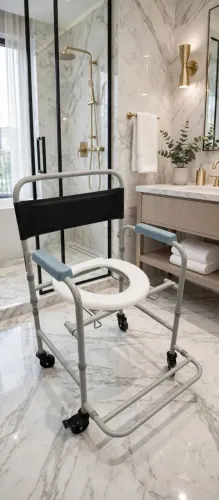 Cadeira de rodas para banho nova