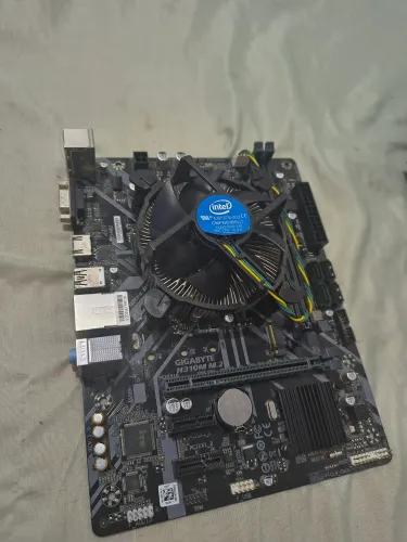 Kit placa mãe + processador 