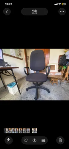 Excelente Cadeira Presidente Giratória FlexForm cor Preta