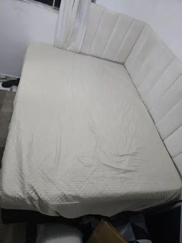 Cama box casal colchão+ base com protetor de colchão