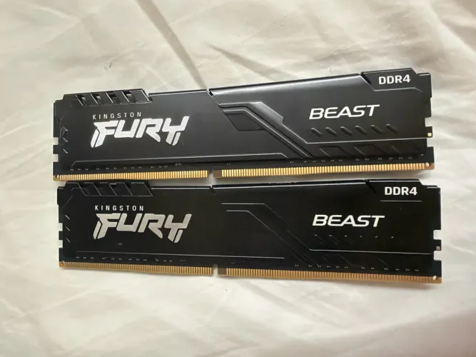 Memória 16GB DDR4 3200MHz Kingston Fury Beast (2x8GB) - com nota fiscal