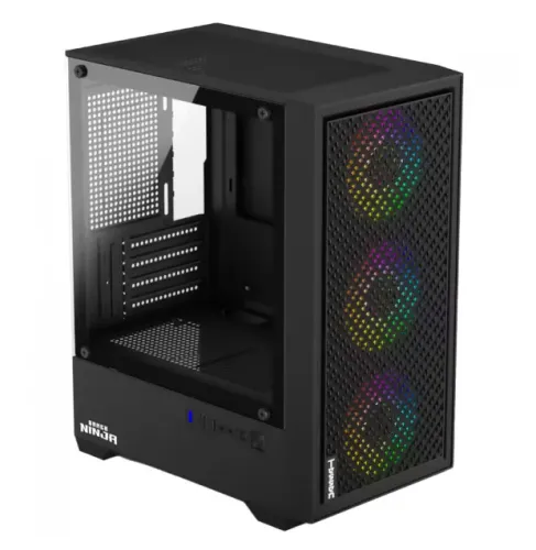 Gabinete Gamer Tessen, 3 fans, lateral em vidro, novo, lacrado, com garantia!