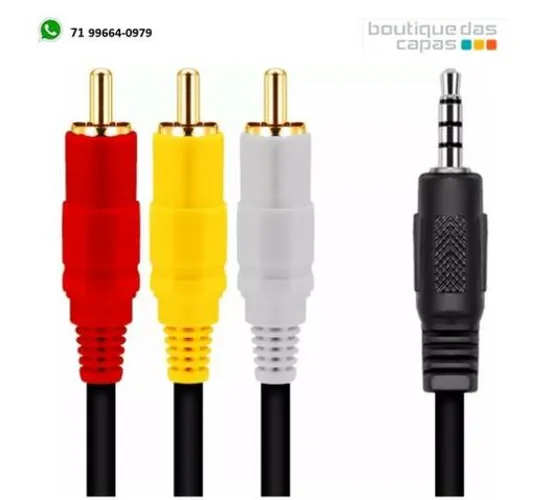 Cabo auxiliar P3 X 3 RCA 2 metros it-blue LE-1001 Para Xbox 360