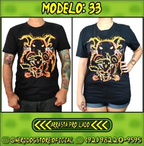 Camisa Pikachu, Raichu, Pichu - Pokemon - NerdDog Store - Ash, Pokémon