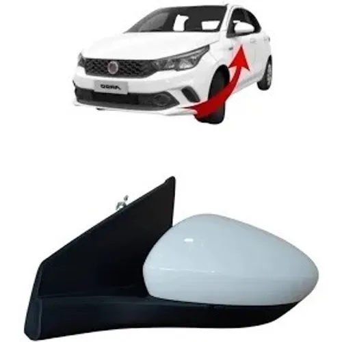 Retrovisor Cronos Argo Original Branco Manual 2018 À 2022 