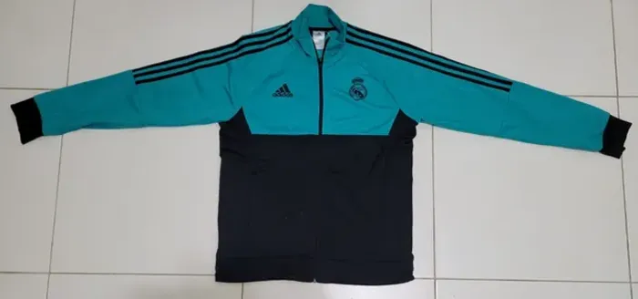 Casaco Agasalho Oficial Real Madrid adidas Verde Preto Tam G