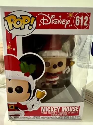 Funko Pop Mickey Disney Natal papai Noel raro colecionador 612