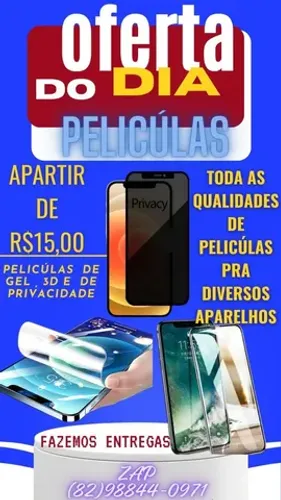 Películas pra todos os modelos celular 