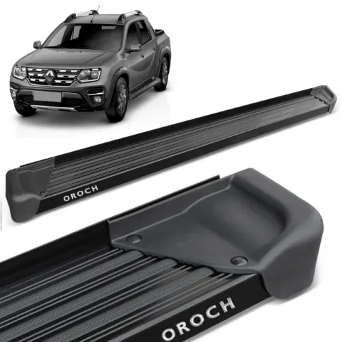 Estribo Renault Oroch 2016/ - Alumínio Preto
