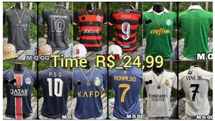 Atacado camisas de Times e seleções 