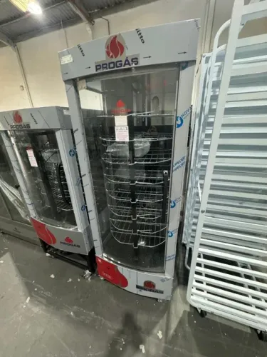 Assador multiuso capacidade 128 kg com 8 bandejas giratorias Novo
