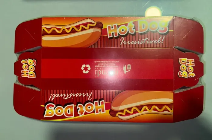 Caixinha Hot Dog cachorro quente 100 unidades 