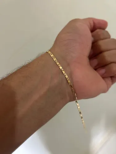 Pulseira piastrine ouro 18k