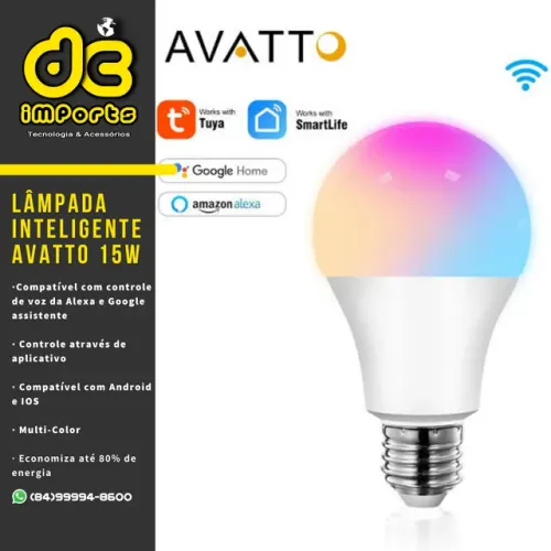 Alexa Lâmpada Inteligente 15W