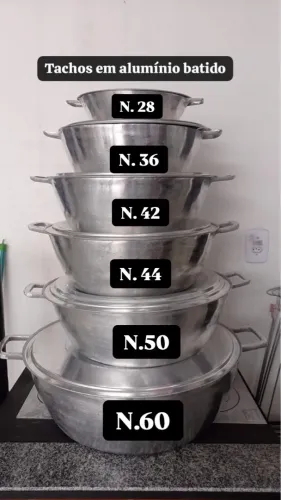 Tacho alumínio batido (avulso)