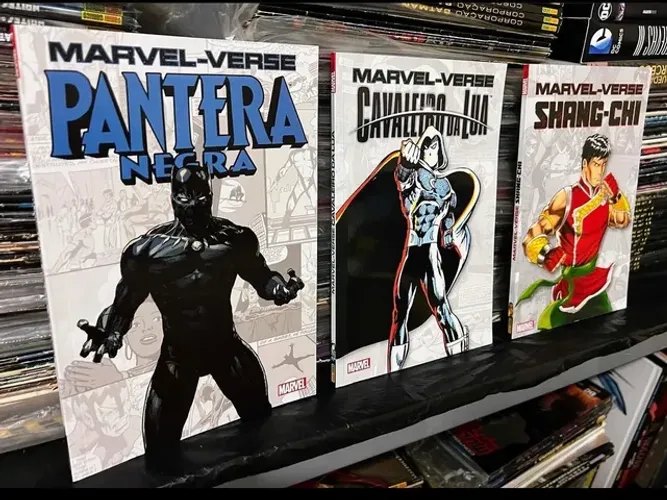 Marvel verse Pantera negra, Cavaleiro da lua e Shang-Chi.