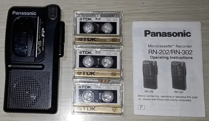 Gravador Panasonic RN-302 Microcassette Recorder