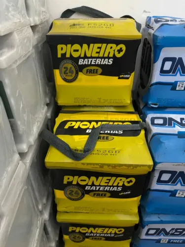 Bateria 52 amperes Pioneiro 2 anos de garantia 