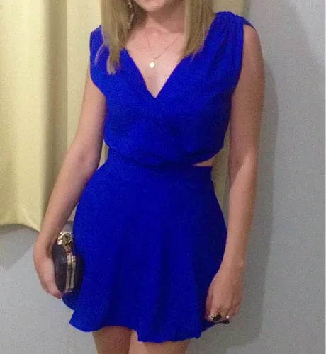 Vestido Azul Royal de Festa