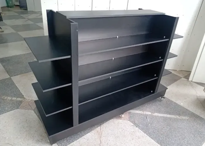 GÔNDOLA EXPOSITORA PRETO MDF