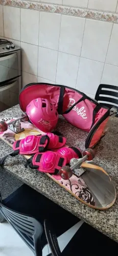 Skate Completo Barbie - Infantil