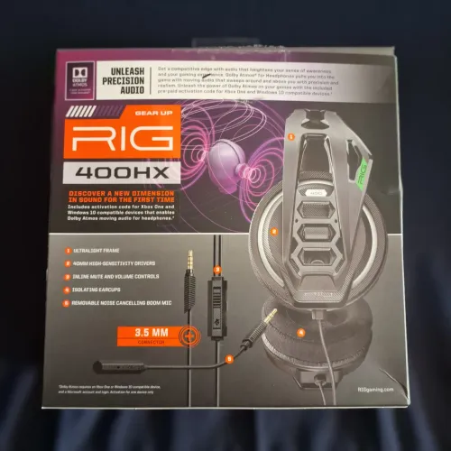 Headset RIG 400HX com Dolby Atmos para Xbox One e Windows 10