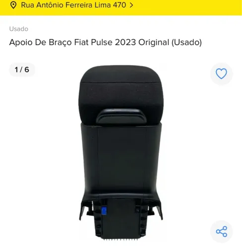 Apoio de Braço Fiat Pulse 2023 Original