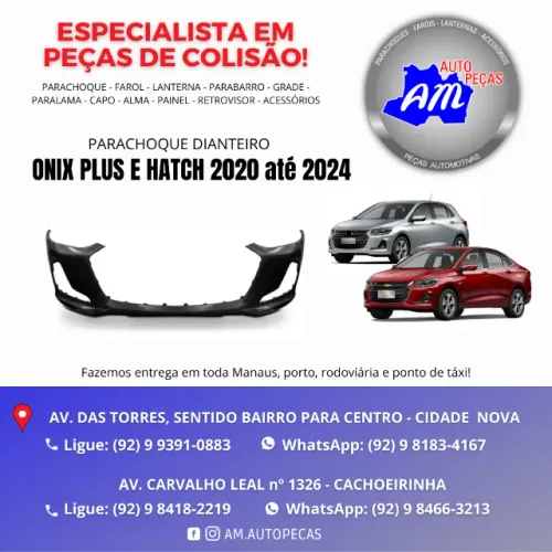 parachoque novo onix plus