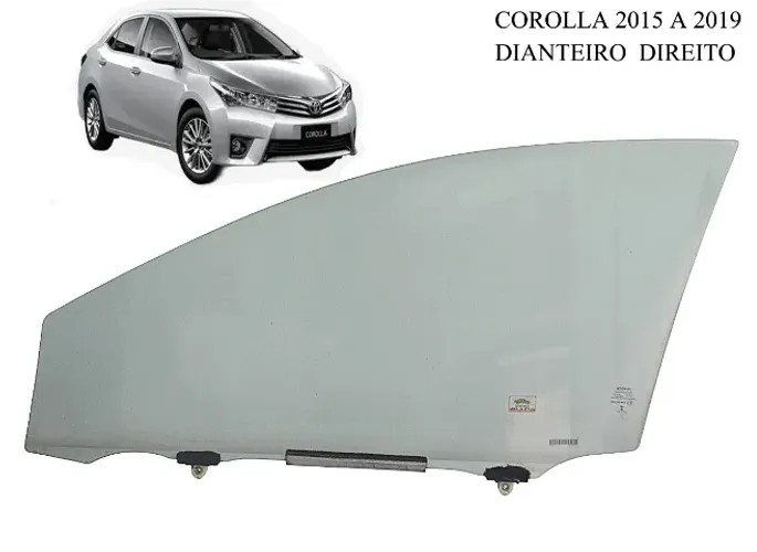 vidro da porta corolla 2015 2016 2017 2018 2019 ac cartoes 