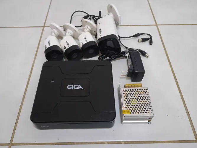 Kit DVR GIGA 4 Canais Analógico