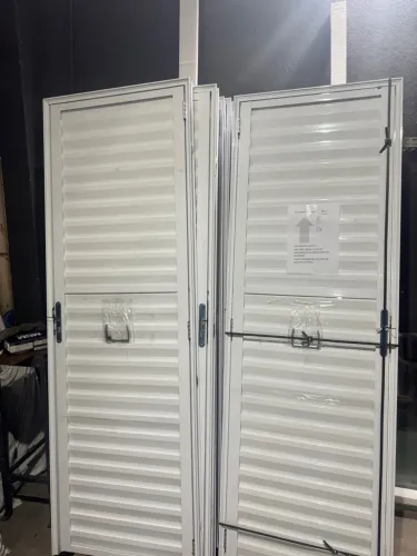 Portas de alumínio branco reforçada 60CM, 70cm ou 80CM - Promoção!