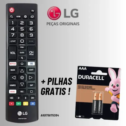 Controle Remoto de Tv LG Smart Original AKB * para Varios Modelos