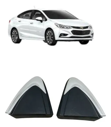 Par Moldura Traseira Cruze Sedan 2017 2022 Original Usado Preto