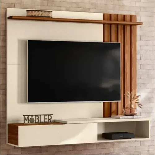 !!! FRETE GRATIS !!! Home Suspenso Vegas Larg. 1.60m C/  Ripado para TV até 65" - Mobler