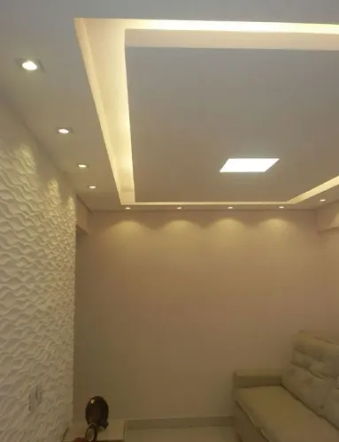 Rebaixamento de teto + brinde instalação elétrica das leds