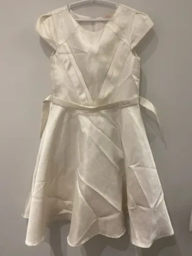 Vestido de festa branco Petticherie 6 anos tamanho