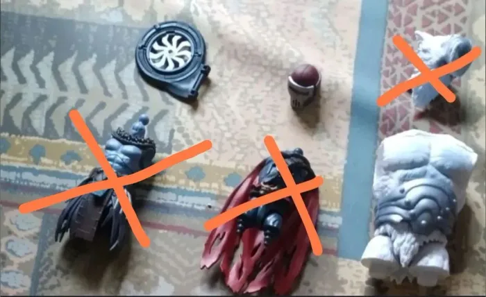 ATUALIZADO! Peças BAF de Figuras de Ação (Diversas) - ao comprar informar qual vai ser.