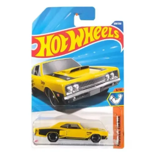 Carro Hot Wheels 69 Dodge Coronet Superbee Amarelo 2025 Lote K JBB27 5/10