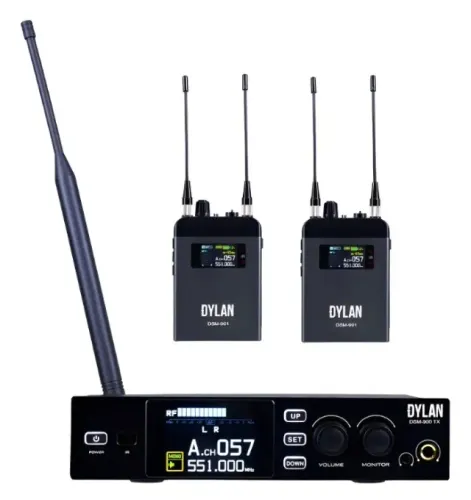 Retorno monitor Sem Fio Dylan In Ear Dsm 900 C/ 2 Bodypacks