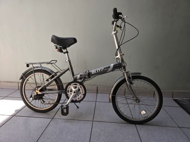 ? Bicicleta Dobrável Blitz Alloy Aro 20 - Shimano + Selim Eleven - Excelente Estado!