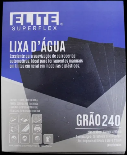 Kit 50 unidades de Folha De Lixa D'Água Do Grão 80 a 2000