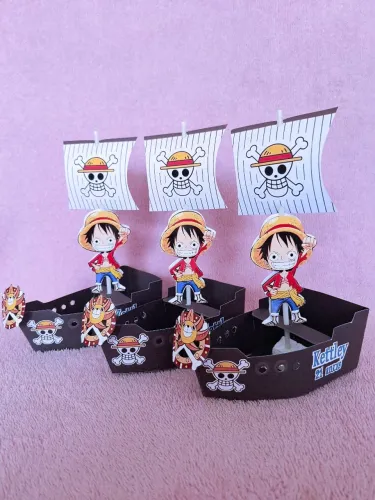 Caixinhas do One Piece - Personalizadas pra lembrancinha de aniversário 