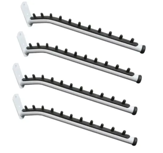 12 Rt Arara Parede Preto 40cm Para Cabides - Menor Preço.