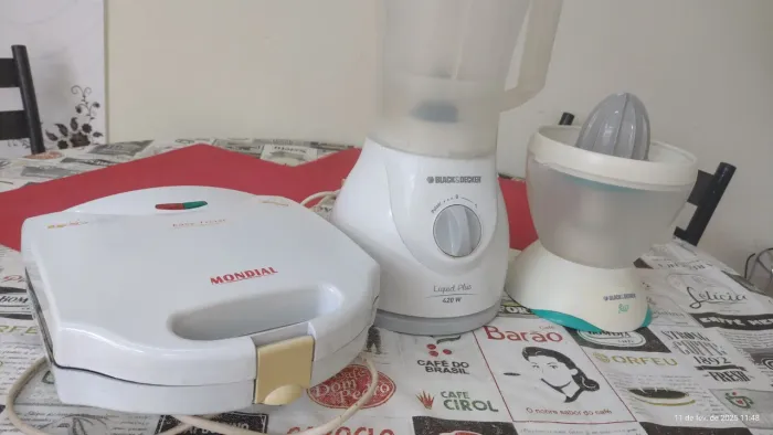 Kit Cozinha Mondial + Black&Decker (Torradeira, Liquidificador e espremedor r)