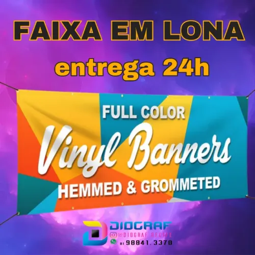 Faixas em Lona com Entrega em 24h