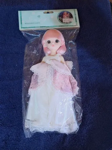 Boneca Bjd de cabelo rosa