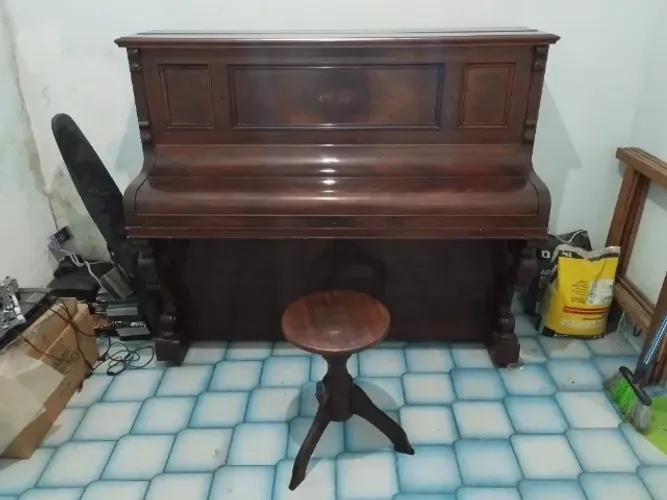 Piano Francês, Marca Pleyel Lyon E Cie Raridade Mogno (Usado)