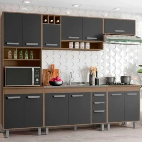 Armário de Cozinha Barcelona c/ Balcão Compacto SUPER OFERTA!